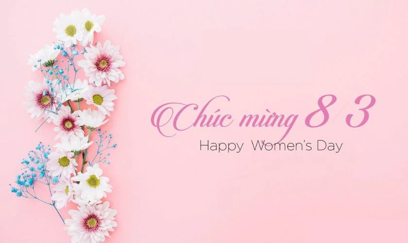 Hình ảnh lời chúc 8/3 cho bác gái ấn tượng nhất