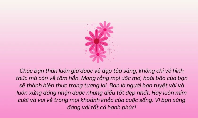 Lời chúc 8/3 cho bạn bè dài nhất 2025