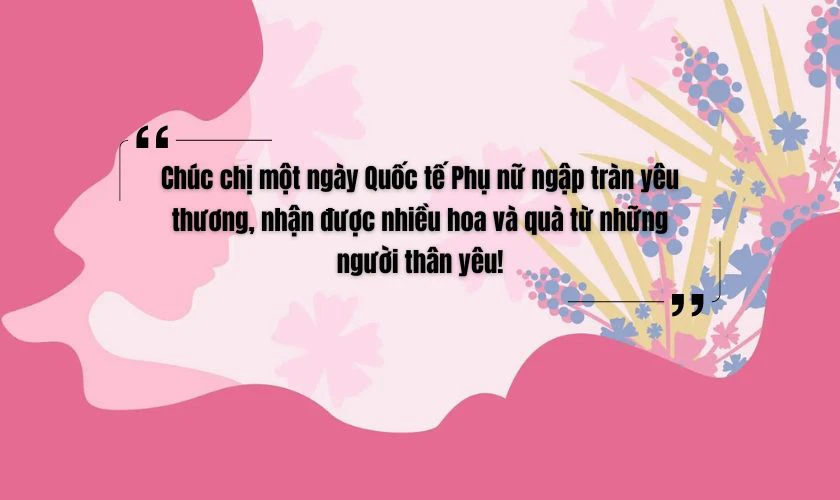 Lời chúc 8/3 tặng chị chồng