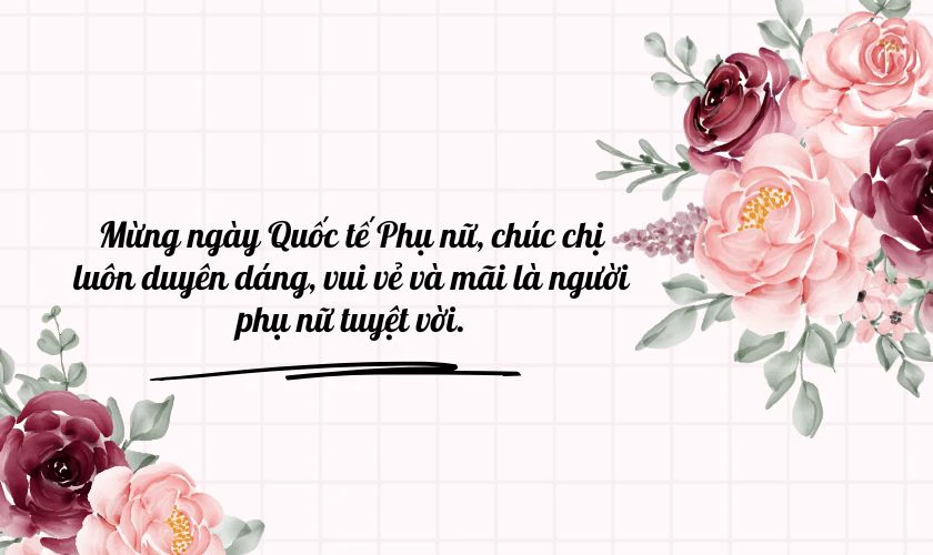 Lời chúc 8/3 cho chị chồng ấm áp, chân tình