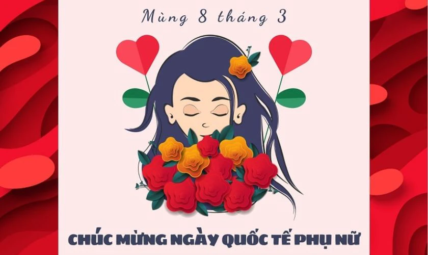 Hình ảnh lời chúc ngày 8/3 cho chị chồng