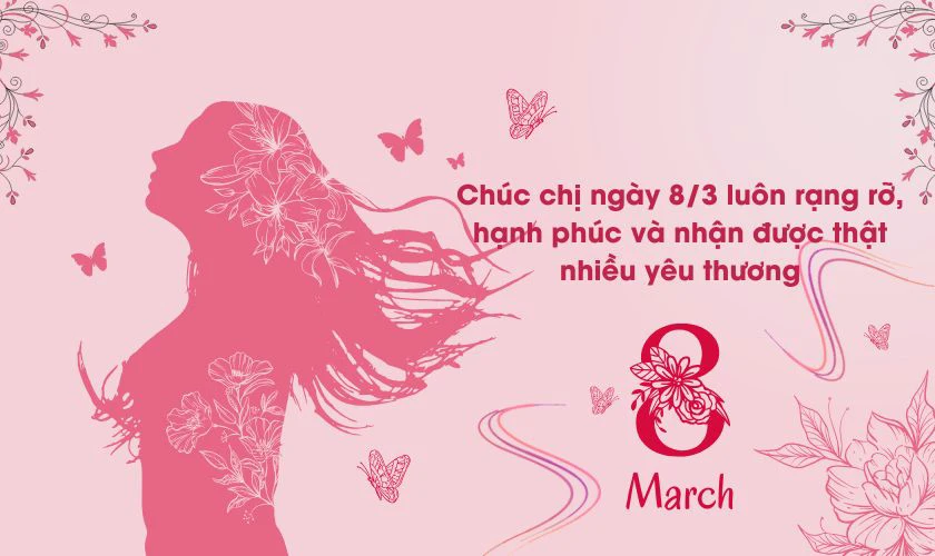 Hình ảnh câu chúc 8/3 cho chị chồng