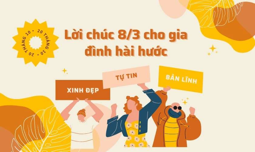 Lời chúc 8/3 cho gia đình hài hước