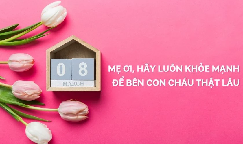Ảnh lời chúc mừng 8/3 cho mẹ chồng