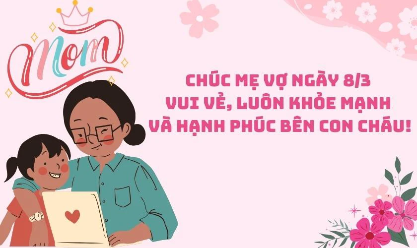 Hình ảnh lời chúc 8/3 cho mẹ vợ 2025
