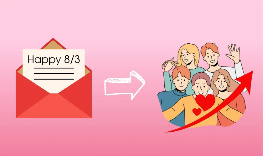 Lời chúc 8/3 cho nhóm có ý nghĩa gì?