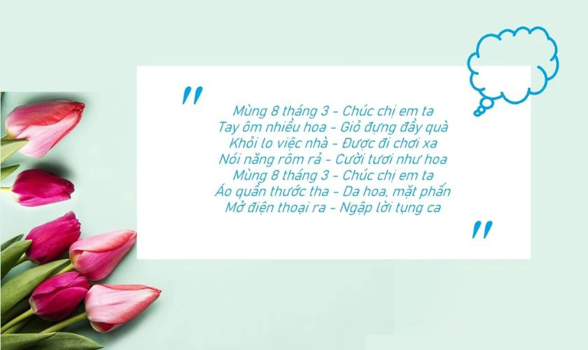 Hình ảnh lời chúc 8/3 cho nhóm hay