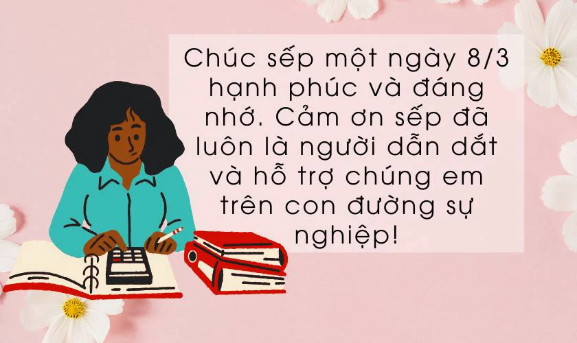 Hình ảnh lời chúc 8/3 cho sếp