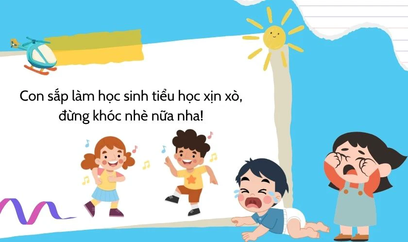 Lời chúc cho học sinh mầm non ra trường hài hước, vui nhộn