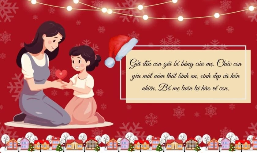Câu chúc mùa Giáng sinh cho con