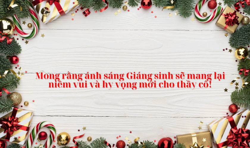 Lời chúc ngày Noel cho thầy cô giáo