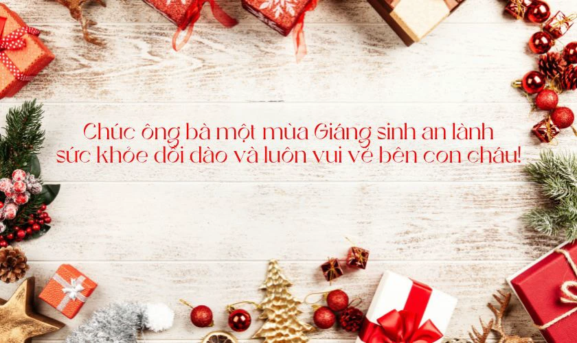 Câu chúc ông bà dịp Noel