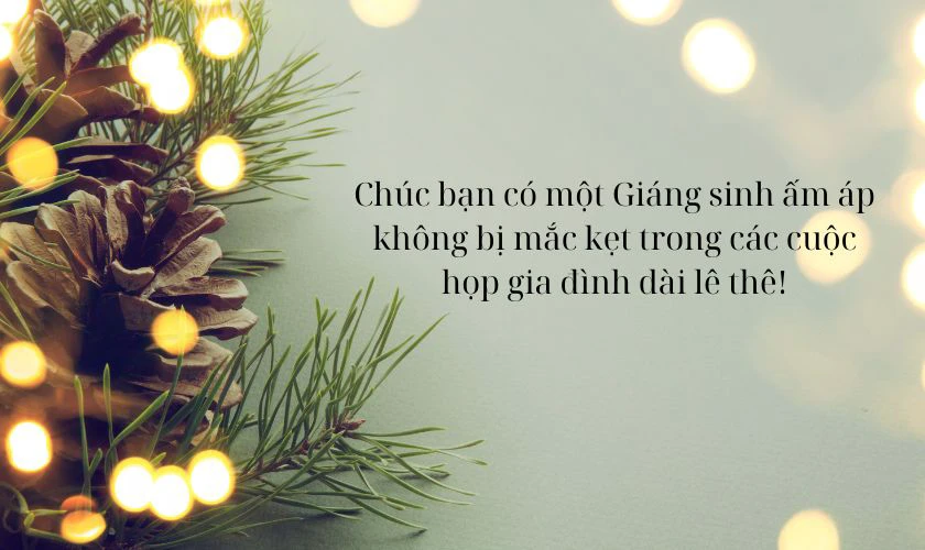 Lời chúc Giáng sinh hài hước cho bạn bè