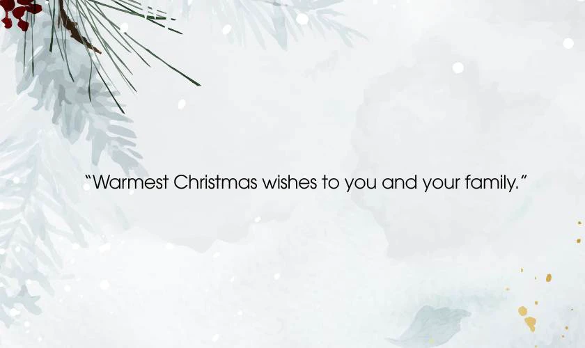 Lời chúc Giáng Sinh cho cô