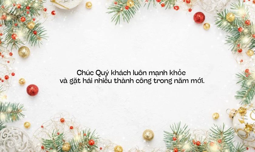 Lời chúc giáng sinh hay cho khách hàng