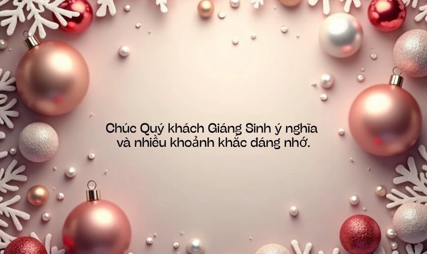Lời chúc giáng sinh ý nghĩa
