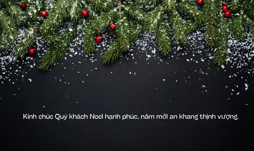 Lời chúc giáng sinh và năm mới cho khách hàng