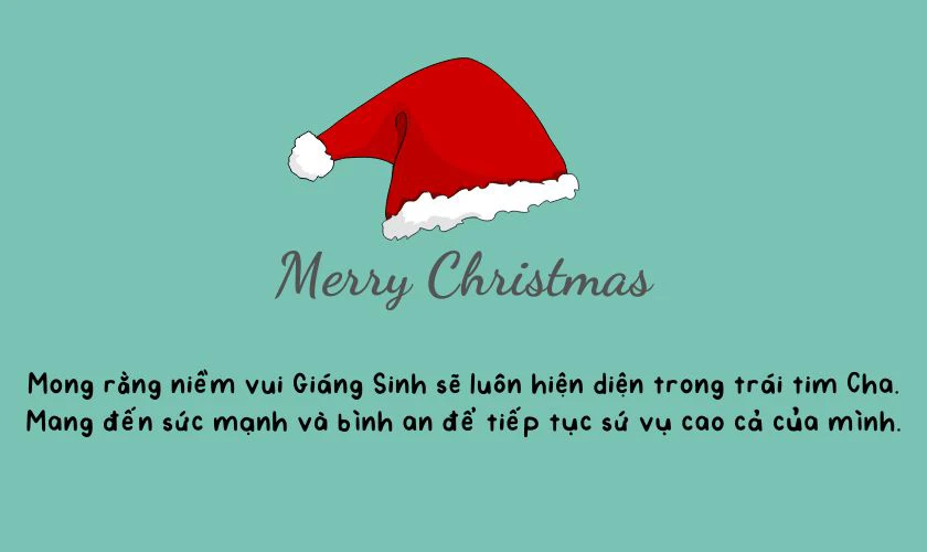 Lời chúc Giáng Sinh công giáo dành cho linh mục