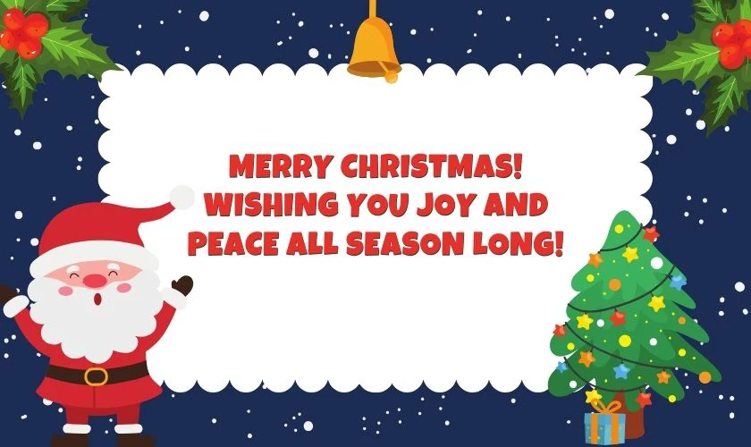 Lời chúc Giáng sinh tiếng Anh ngắn gọn