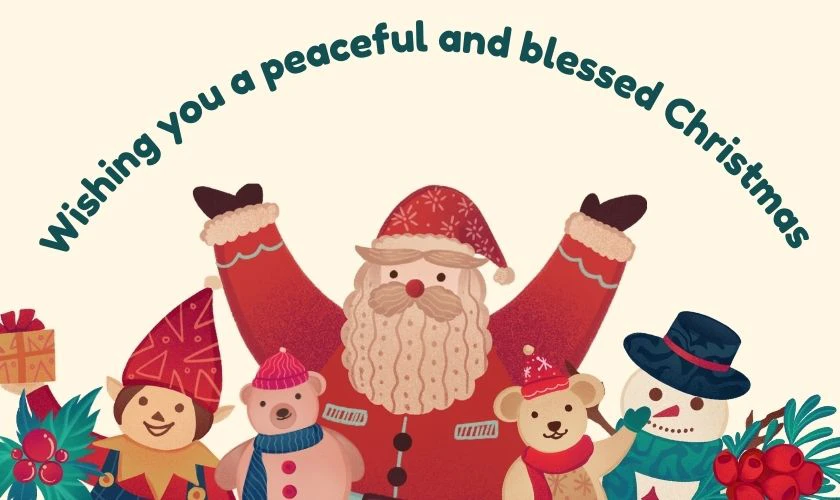 Chúc Giáng sinh an lành tiếng Anh