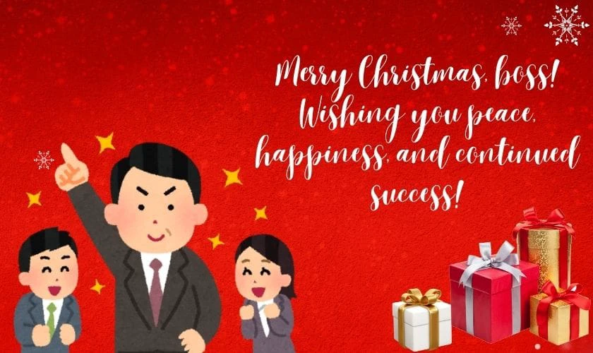 Lời chúc Giáng sinh tiếng Anh cho sếp