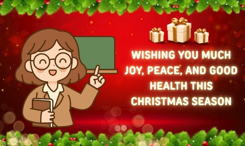 Lời chúc Noel tiếng Anh cho cô giáo