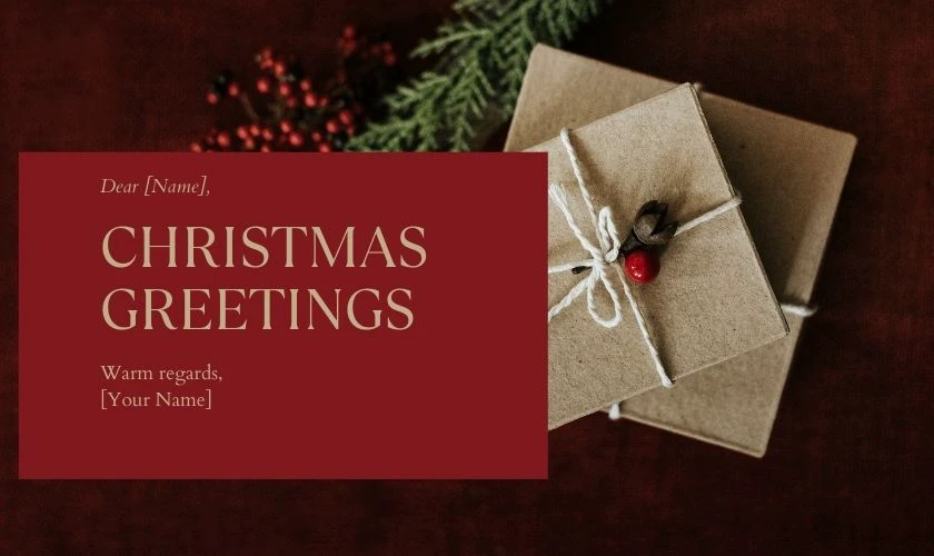 Thư chúc Giáng sinh bằng tiếng Anh