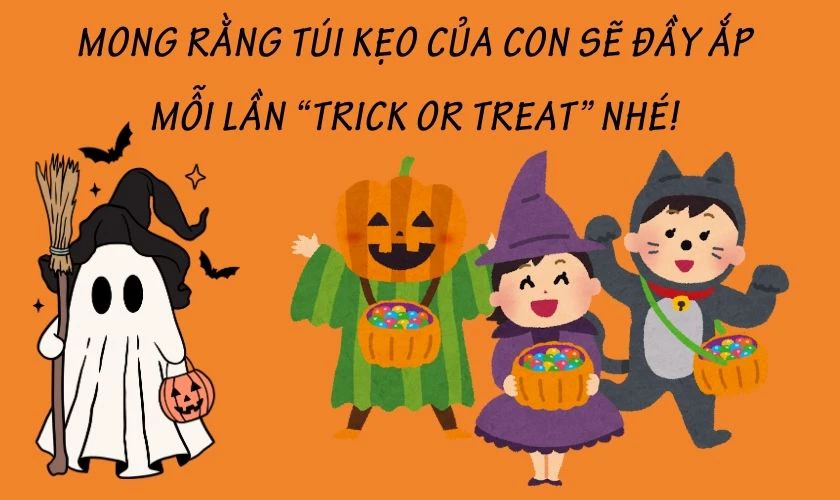 Lời chúc Halloween cho bé, trẻ mầm non