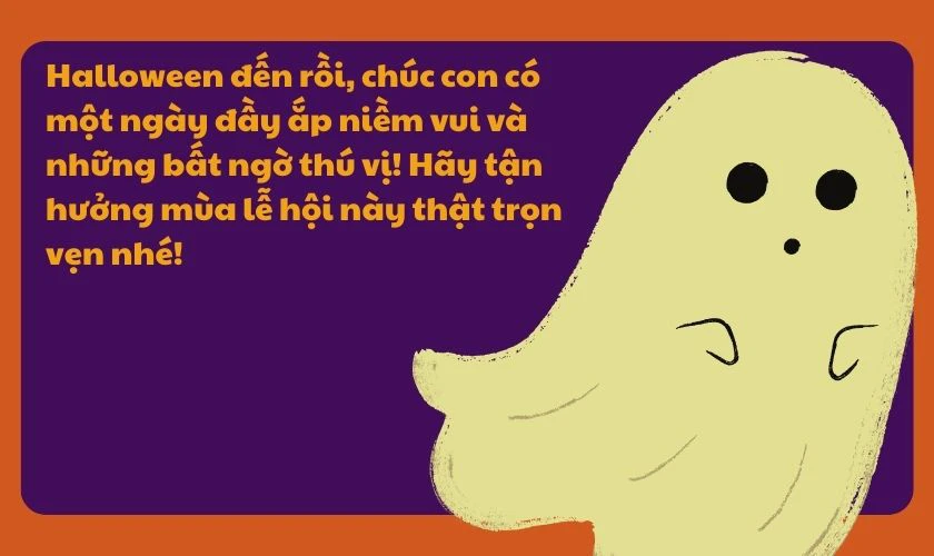 Lời chúc Halloween cho bé