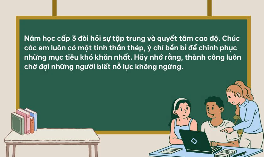 Lời chúc năm học mới cho học sinh cấp 3