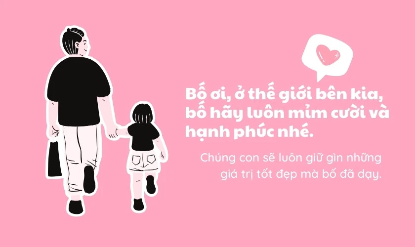 Lời chúc ngày của Cha đã mất buồn bã