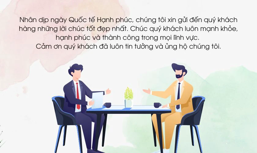 Mẫu câu chúc 20/3 cho đối tác, khách hàng
