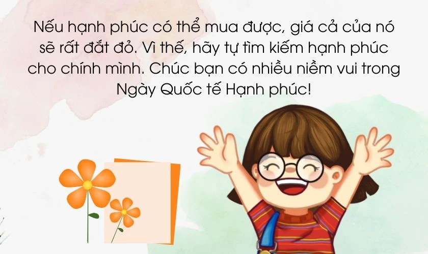 Lời chúc mừng ngày Quốc tế Hạnh phúc 20/3 cho tất cả mọi người