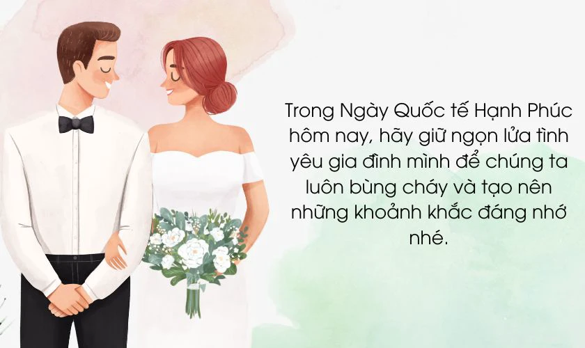 Lời chúc ngày Quốc tế Hạnh phúc cho vợ, chồng