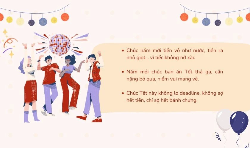 Lời chúc Tết độc đáo hài hước cho tất cả mọi người