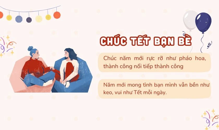 Những lời chúc Tết hài hước, đặc biệt cho bạn bè