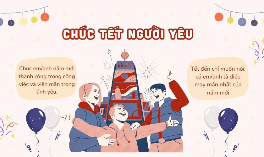 Những lời mừng Xuân dành cho người yêu 2026