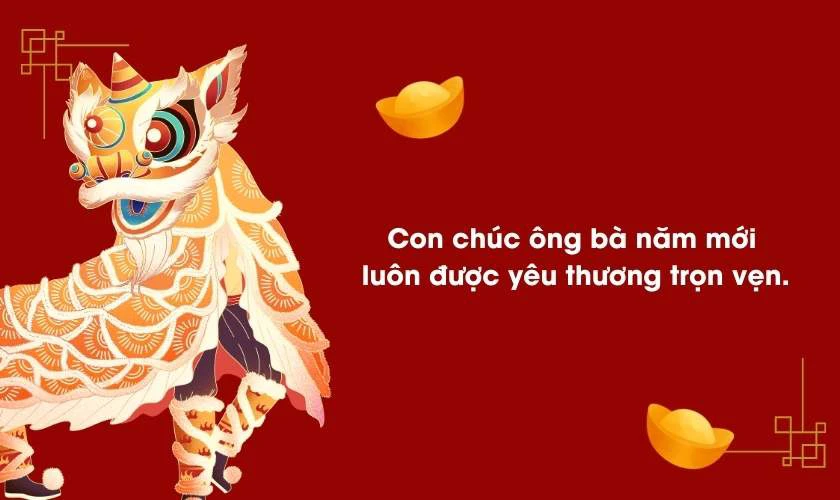Chúc tết cho ông bà