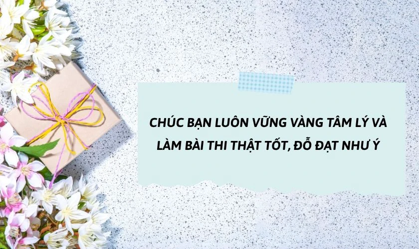 Lời chúc thi tốt nghiệp THPT ngắn gọn