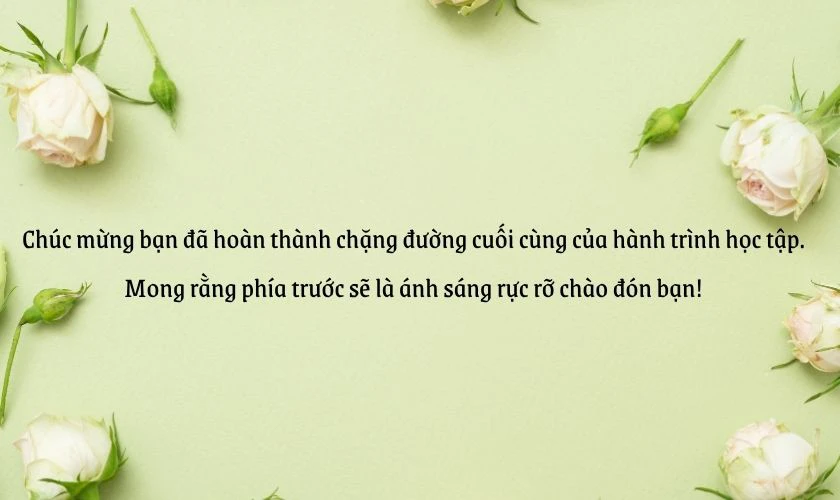 Lời chúc thi tốt nghiệp đại học độc đáo