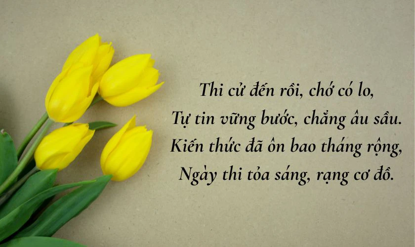 Thơ chúc thi tốt nghiệp