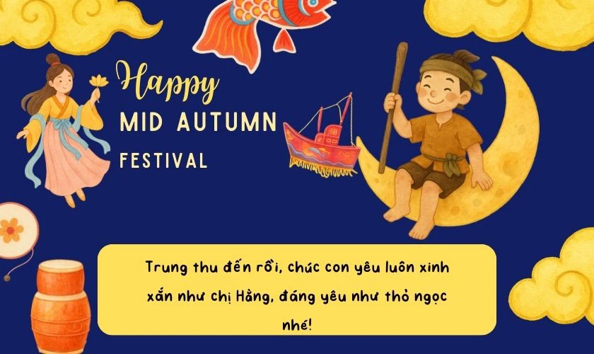 Lời chúc trung thu cho các bé dễ thương, đáng yêu