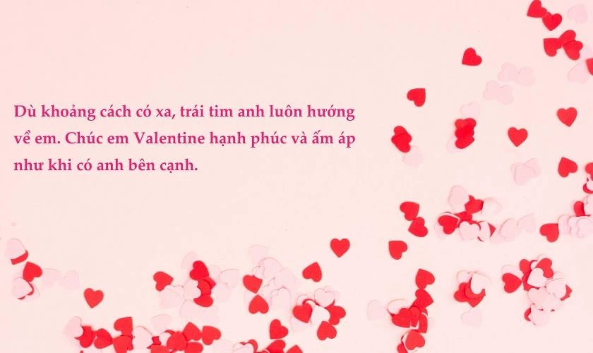 Lời chúc Valentine cho bạn gái ở xa