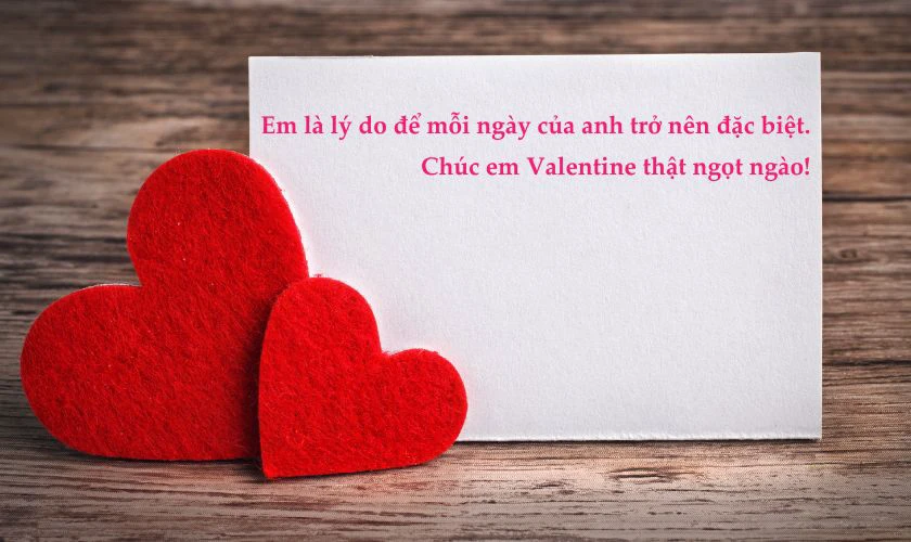 Lời chúc 14/2 cho bạn gái ngắn gọn