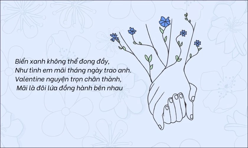 Chúc Valentine bằng thơ cho bạn trai thay lời muốn nói