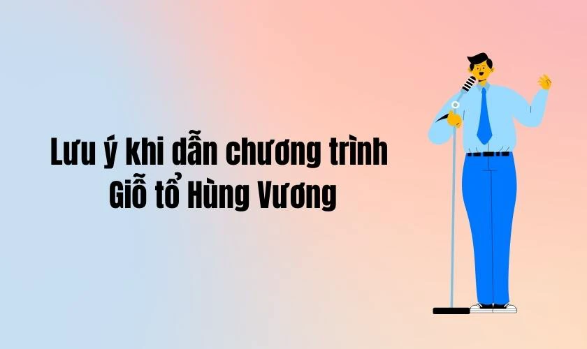 Lưu ý khi dẫn chương trình