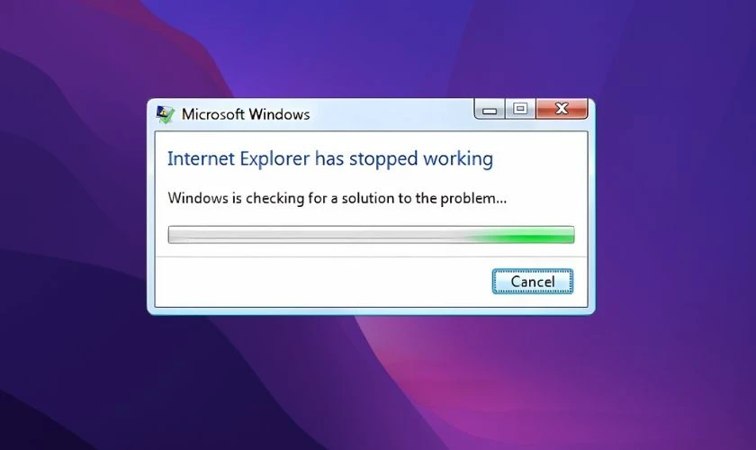 Lỗi Has stopped working là gì?