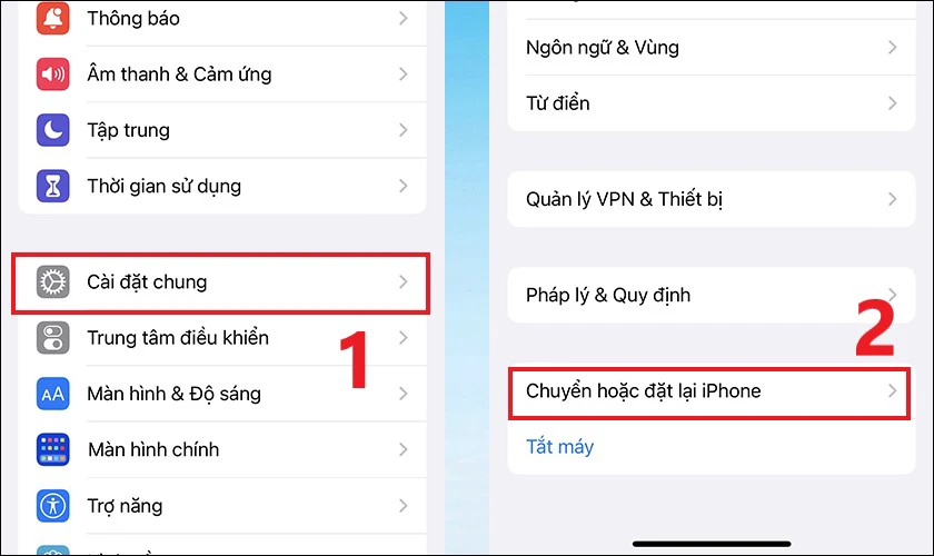 Khôi phục tất cả cài đặt trên điện thoại khi bị lỗi không có dịch vụ trên điện thoại