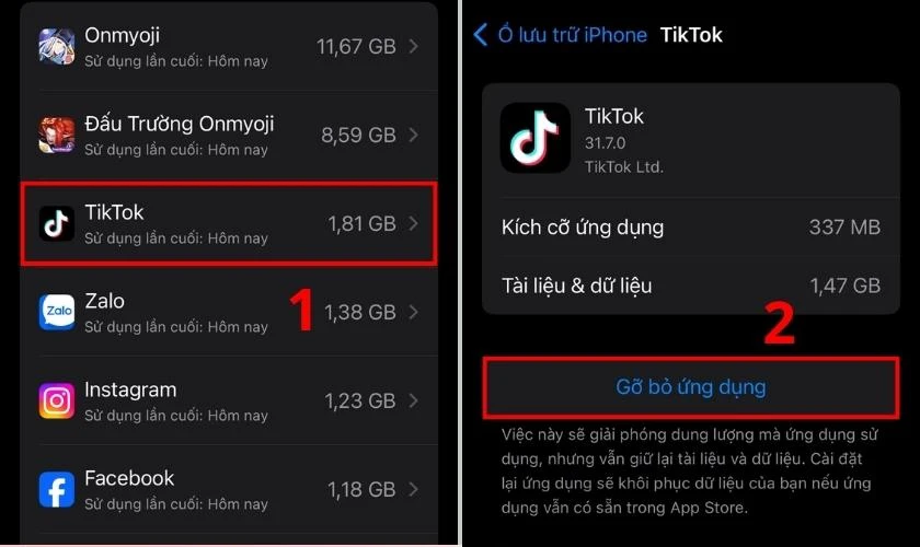 Cách dọn dẹp bộ nhớ điện thoại iPhone