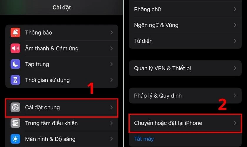 Khôi phục cài đặt gốc điện thoại iPhone